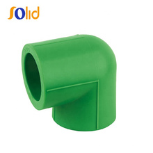 DIN16962 / ISO15874 Standard PPR material 90 degree PPR fitting elbow